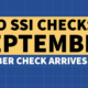 ssi recipients early payment september